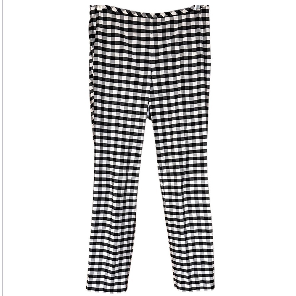 EUC Talbots Black and White Checkered Pants